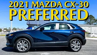 2021 Mazda CX-30 | Preferred Package in Deep Crystal Blue and Greige