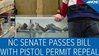 NC Senate passes gun bill with pistol permit repeal