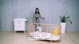 Cuna evolutiva Sleepi de Stokke (Inglés)