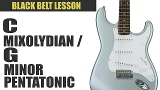 C Mixolydian to G Minor Pentatonic!!!  (Get lesson + tabs in description)