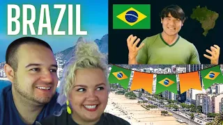 Geography Now! Brazil | COUPLE REACTION VIDEO
