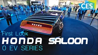 Honda Saloon EV Best Sporty Futuristic  Car at CES 2024 Sleek Style & Performance