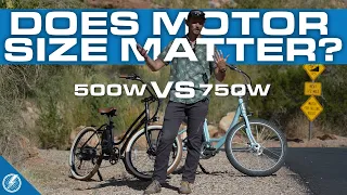 500W VS 750W E-bike Motors | Does Wattage Matter On Hills?