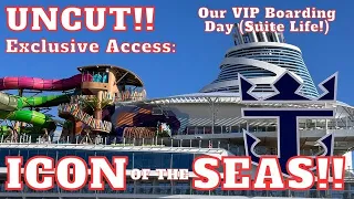 OMG Our Amazing Suite! Boarding the ICON of the Seas - First 4 Hours You WON'T See Anywhere Else!