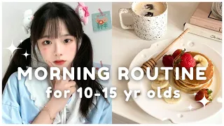 10-15 year olds school morning routine ~ step by step🤍