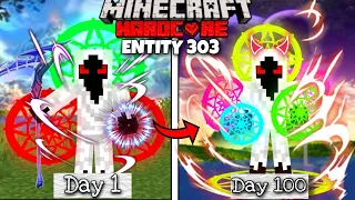 Surviving 100 Days as Entity 303 in Minecraft Hardcore! (Hindi) |Dark trio series Season 2 Ep 1|