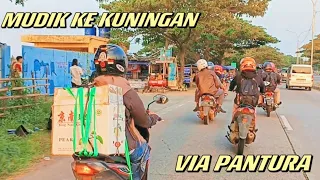 MUDIK KE KUNINGAN VIA PANTURA‼️ | MENGGUNAKAN MOTOR, SERUUU! 😄❤️