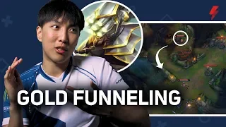 Doublelift explains the gold funneling strat (and why he hates it) - LoL Pro Tips