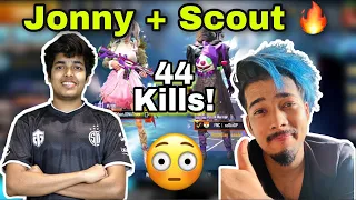 😲 Jonathan + Scout  44 Kills World Record | Jonathan Gaming And Scout | Pubg | BGMI | BATTLE 100