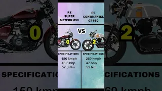 Super Meteor 650 VS Continental GT 650 | #youtube #youtubeshorts #viral