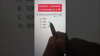 Fractions Percents --------------- in 5 seconds