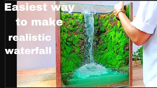making a giant realistic waterfall | aquaterrarium waterfall | paludarium