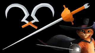 02 New Paper Sword and Hook || Paper Ninja Weapons Ninja Sword Ninja Hook