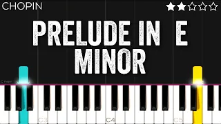 Chopin - Prelude in E Minor (Op. 28 No. 4) | EASY Piano Tutorial
