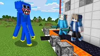 Huggy Wuggy VS GÜVENLİ EV! - Minecraft