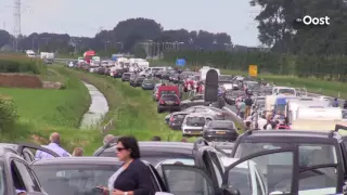 Technische storing aan Ramspolbrug in N50 bij Kampen