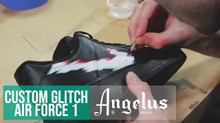 Custom Nike Air Force 1 Glitch | Angelus Paint