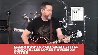 How to play Crazy Little Thing Called Love by Queen on Guitar (easy guitar lesson and cover)