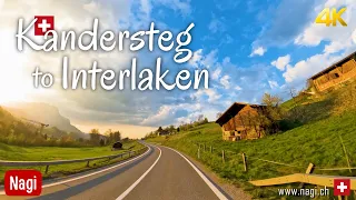 🇨🇭 ROAD TRIP SWITZERLAND 4K | Bernese Oberland Drive from Kandersteg to Interlaken | #nagiCH