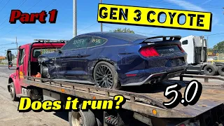 REBUILDING A WRECKED 2018 FORD MUSTANG GT (PART 1)