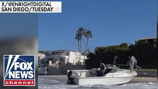 Shocking video shows boat of suspected illegal immigrants land on San Diego beach