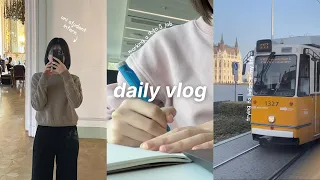 daily vlog | working a 9 to 5 job 👩🏻‍💻, balancing school with life and work, writing thesis, etc