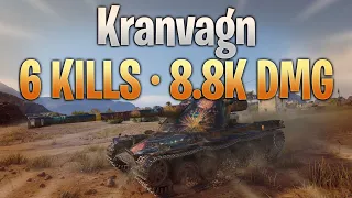 Kranvagn - Hulldown Master (6 Kills - 8.8k Dmg)