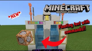 How to make floating text in Minecraft Bedrock Edition with command blocks! *NEW 1.17*