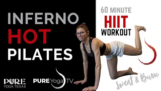 Inferno Hot Pilates, 60 minute HIIT Workout. Full Body Sweat & Burn with Monica Ossandon