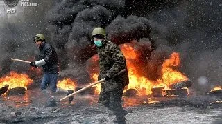 Евромайдан - снято из центра событий, это ужас! Революция в Украине!