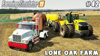 Spreading slurry and lime, planting corn | Lone Oak Farm | Farming simulator 19 | Timelapse #42