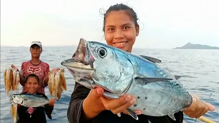 ANOTHER JACKPOT NA NAMAN FRESH SQUID || CATCH & SELL #islandlife  PALAWAN PHILIPPINES