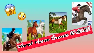 Trying the WORST Horse Games EVER!!!😱🤯😳