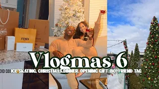 VLOGMAS 6| ICESKATING, CHRISTMAS MORNING, OPENING GIFTS + BOYFRIEND TAG| ALEXUS REBECCA