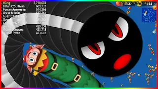 WormsZone.io # 332 Game of earthworms - Rắn Săn Mồi ,rắn đen huyền thoại ,kịch tính| Trần Hùng 83