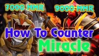 Techies 7000 MMR vs Miracle 9000 MMR - Dota 2 : How To Counter M-God !