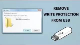 how to remove write protection from usb