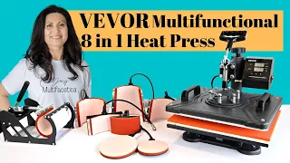 REVIEW Vevor 8 in 1 Heat Press: Unboxing, assembling and how to use Vevor Sublimation Heat Press