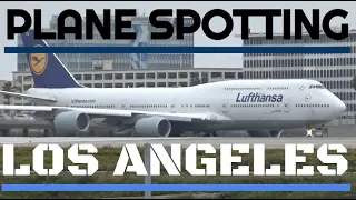 10 Minutes of Close-up Overcast Takeoffs and Landings - Plane Spotting Los Angeles Int'l (LAX/KLAX)