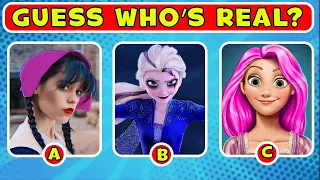 Guess The Real Disney & wednesday character |guess the wednesday character|Great Quiz