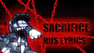 Sacrifice RUS lyrics (fnf) (friday night funkin)