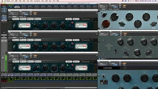 pultec EQ Comparison of three plug-ins