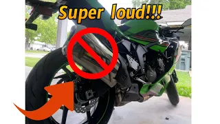 Removing the Muffler on my 2023 Kawasaki ZX-6R