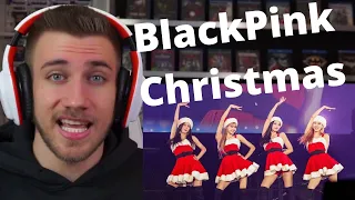BLACKPINK Rudolph the red nosed reindeer + Jingle Bell Rock + Last Christmas - Reaction