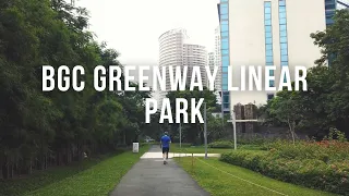 [4K] BGC Greenway Linear Park Relax Morning Walk | Philippines August 2020