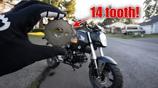 2022 Grom + 14 tooth Sprocket!