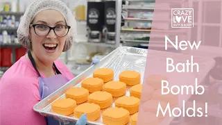 BATH BOMB MOLD HAUL- Unboxing Our New Molds From Cada Soapery | Crazy Love Bath and Body