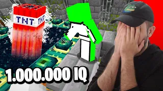 Reactionez La Momentele GENIALE cu DREAM pe MINECRAFT..*1,000,000 IQ*