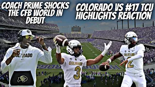 EPIC BATTLE Colorado vs. #17 TCU Full Game Highlights REACTION| Week 1 College Football 2023