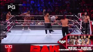 Romen Reigns & the usos vs the new day vs bobby lashley at Monday night Raw